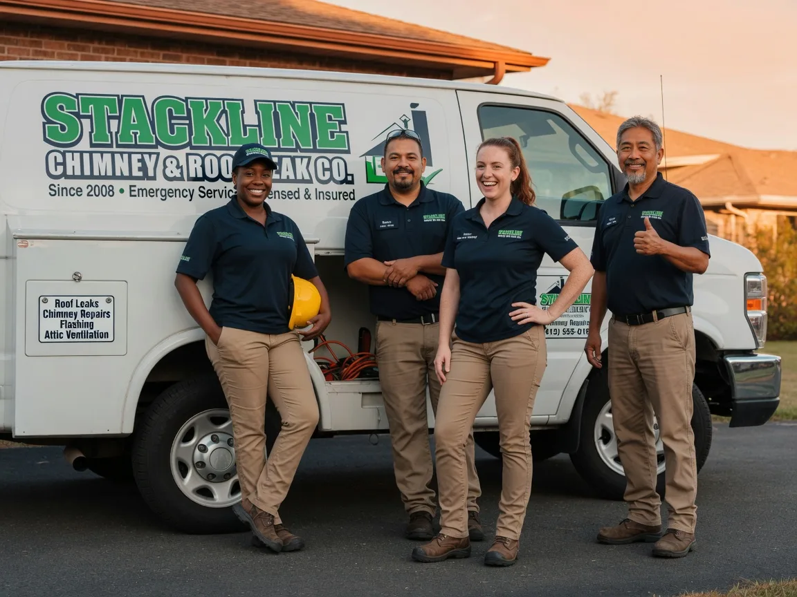 Chimney flashing repair company in Golden, OK
